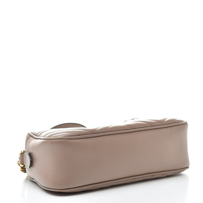 Gucci Calfskin Matelasse Small GG Marmont Chain Shoulder Bag Porcelain Rose 4 of 15