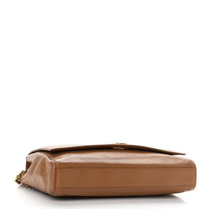 Saint Laurent Smooth Calfskin Suede Medium Reversible Monogram Kate Satchel Light Ochre 4 of 18
