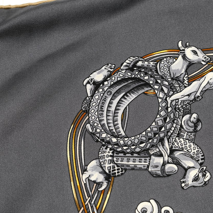 Hermes Silk Alliances Du Mond Scarf 90 4 of 5