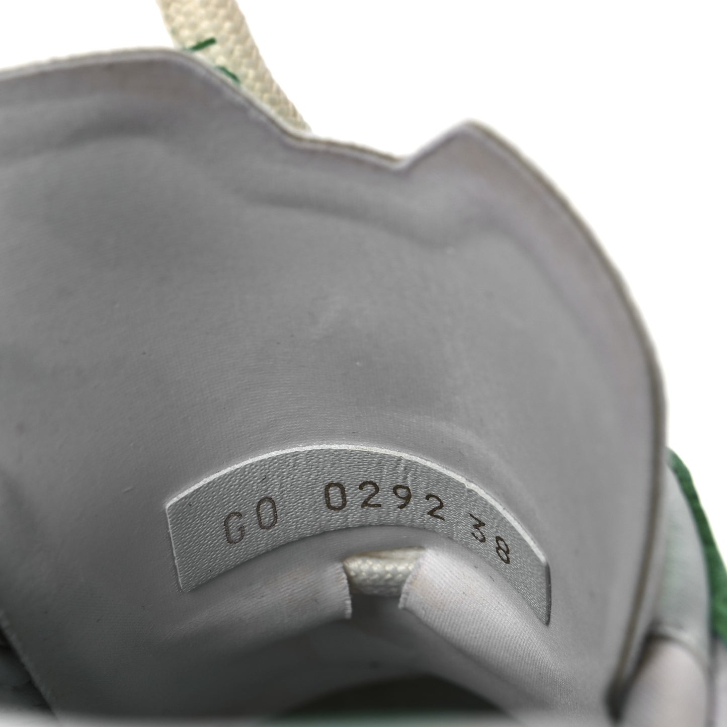 Monogram Calfskin Run 55 Sneakers 38 White Green