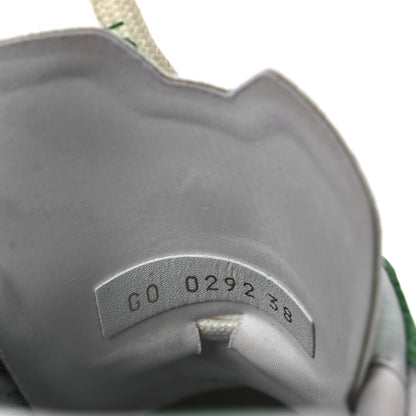 Louis Vuitton Monogram Calfskin Run 55 Sneakers 38 White Green 10 of 13
