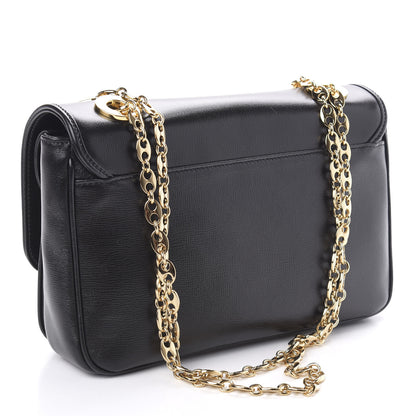 Gucci Azalea Calfskin Small Marina Chain Shoulder Bag Black 3 of 10