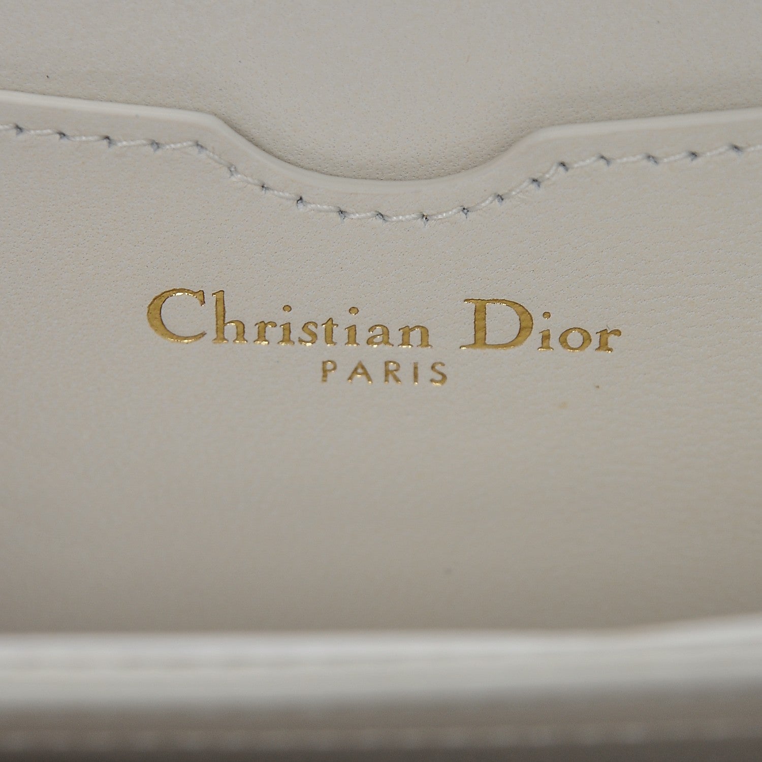 Christian Dior Lambskin Embroidered Star Tarot Pouch Clutch Latte 8 of 9