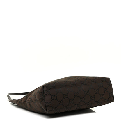 Gucci Nylon Monogram Flat Messenger Bag Brown 4 of 18