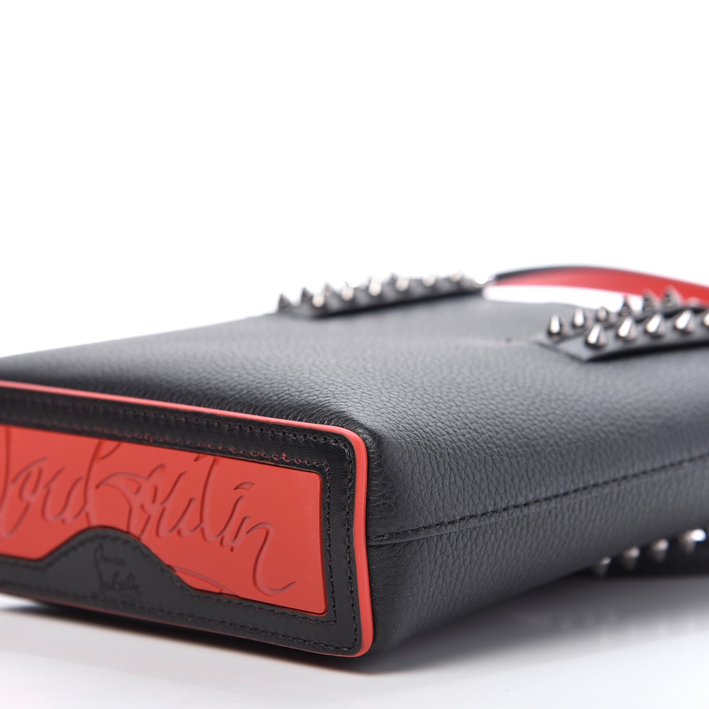 Calfskin Spikes Mini North South Cabata Tote Black