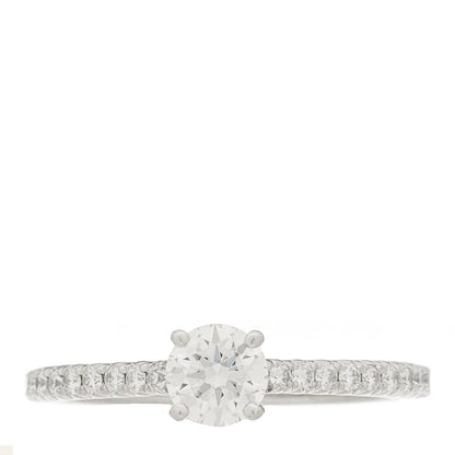 Tiffany Platinum Diamond .46ct Novo Engagement Ring 52 6 1 of 8