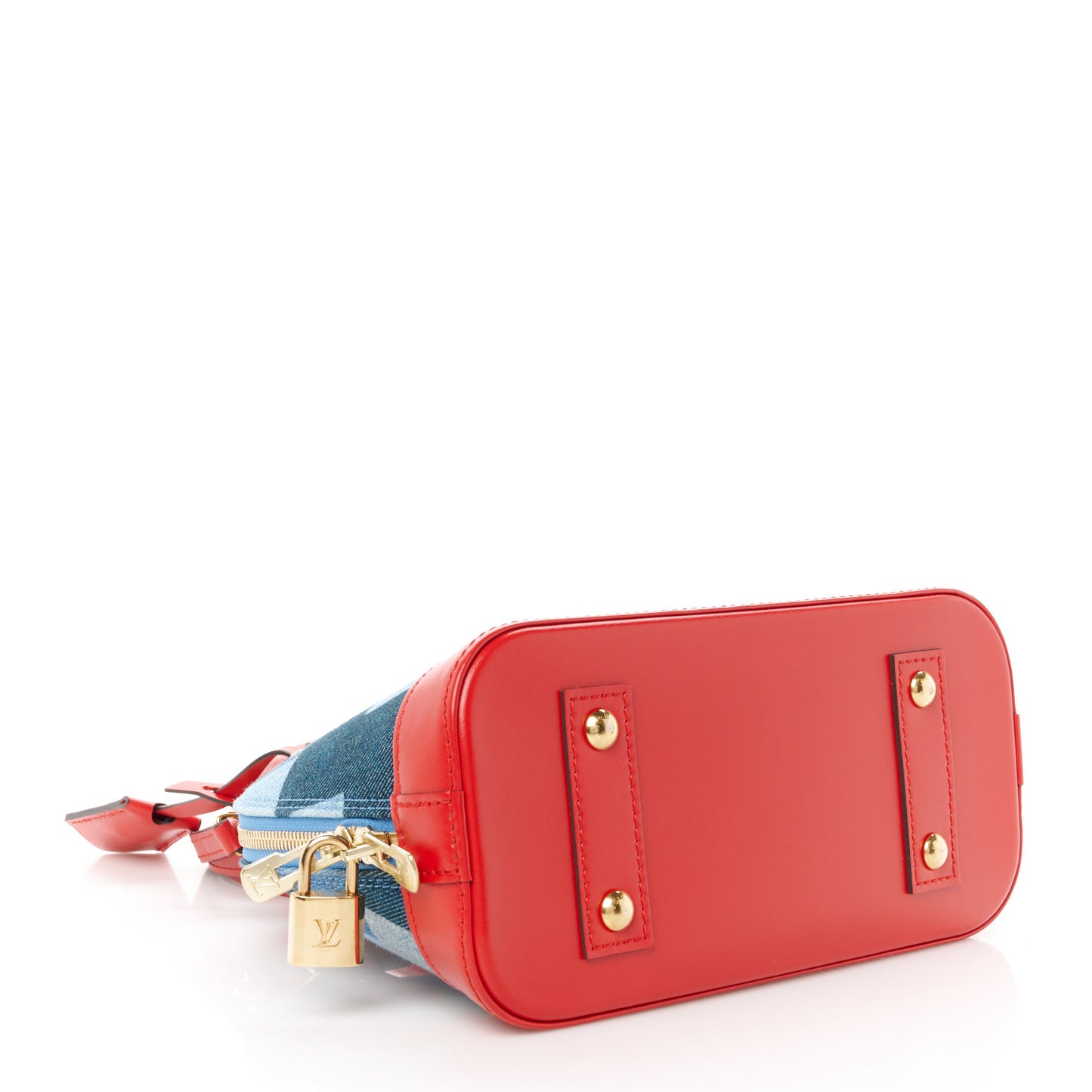 Denim Damier Monogram Patchwork Alma BB