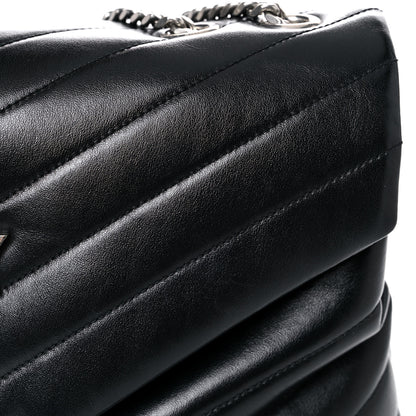 Saint Laurent Calfskin Y Quilted Monogram Medium Loulou Chain Satchel Black 23 of 25