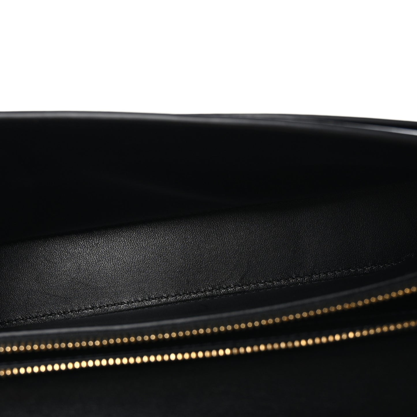 Shiny Calfskin Triomphe Chain Shoulder Bag Black