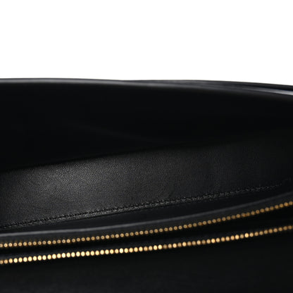Celine Shiny Calfskin Triomphe Chain Shoulder Bag Black 5 of 10