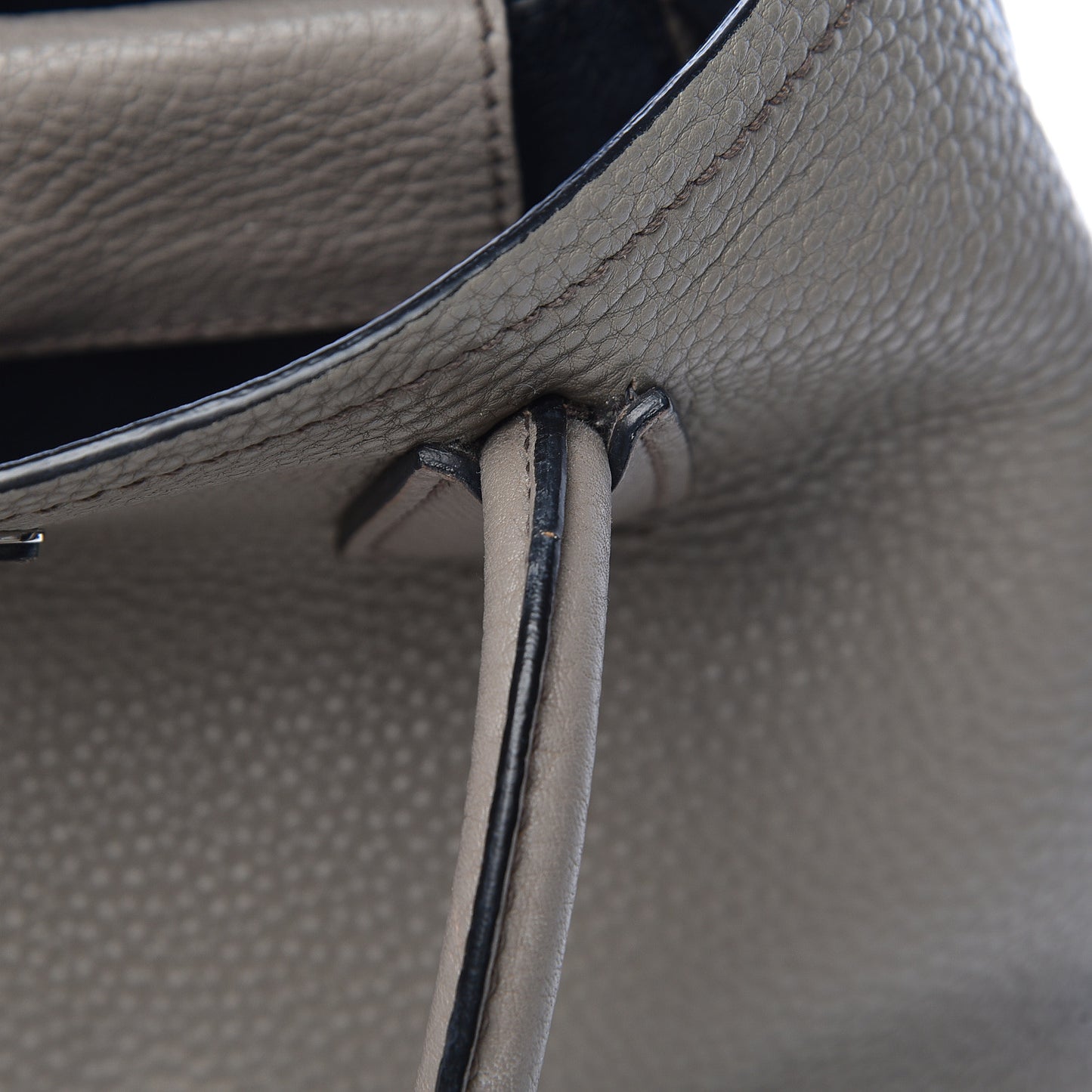 Vitello Daino Small Double Bag Argilla Black
