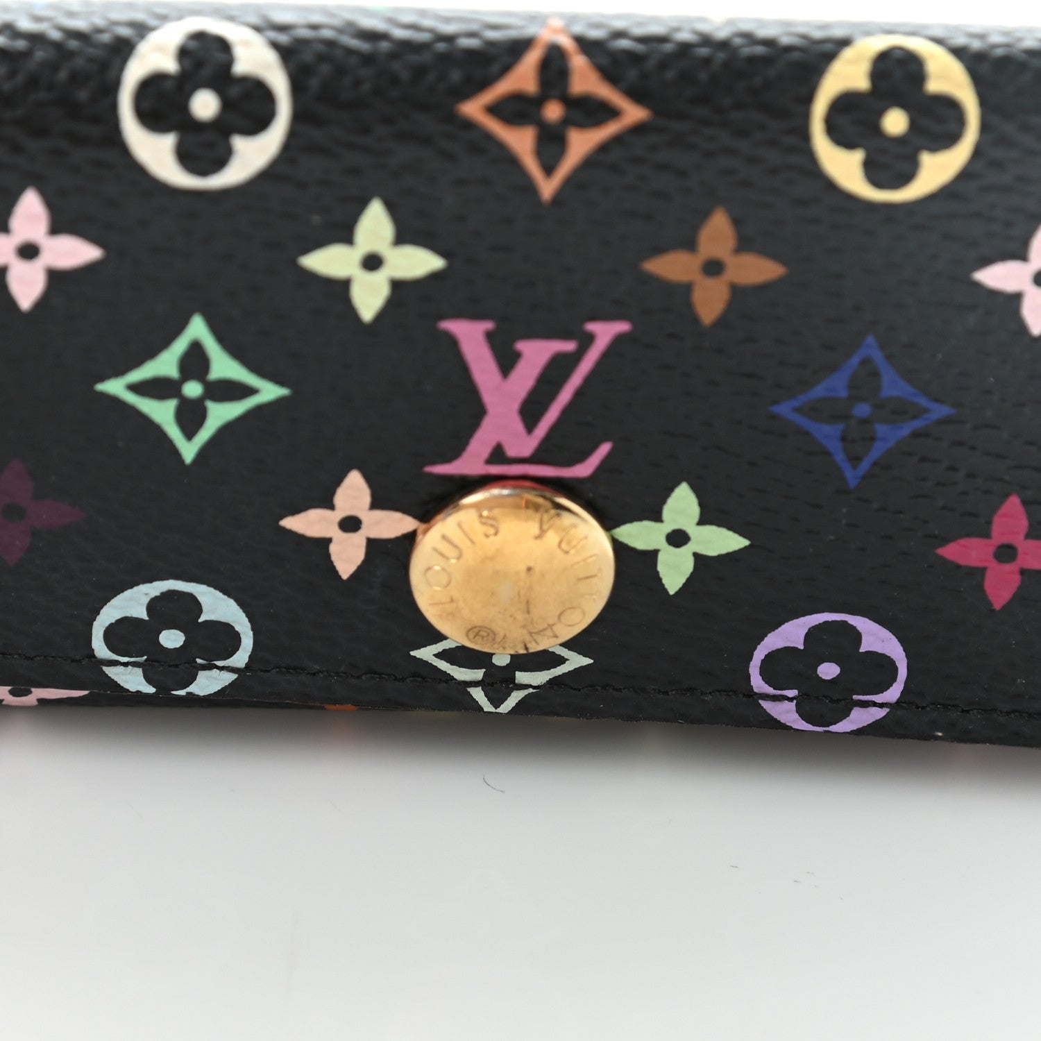 Louis Vuitton Monogram Multicolor Multicles 4 Key Holder Black Grenade 9 of 10