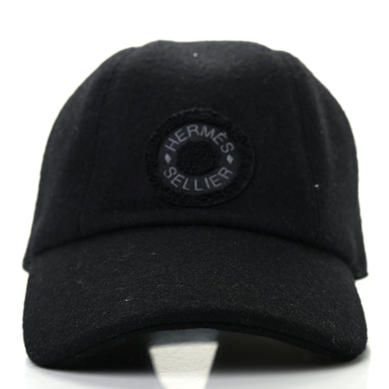 Hermes Wool Davis Varsity Cap 56 Black 2 of 9