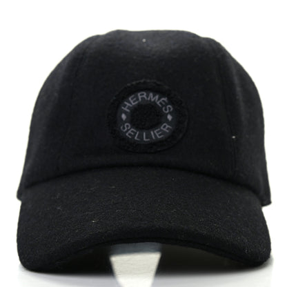 Hermes Wool Davis Varsity Cap 56 Black 2 of 9