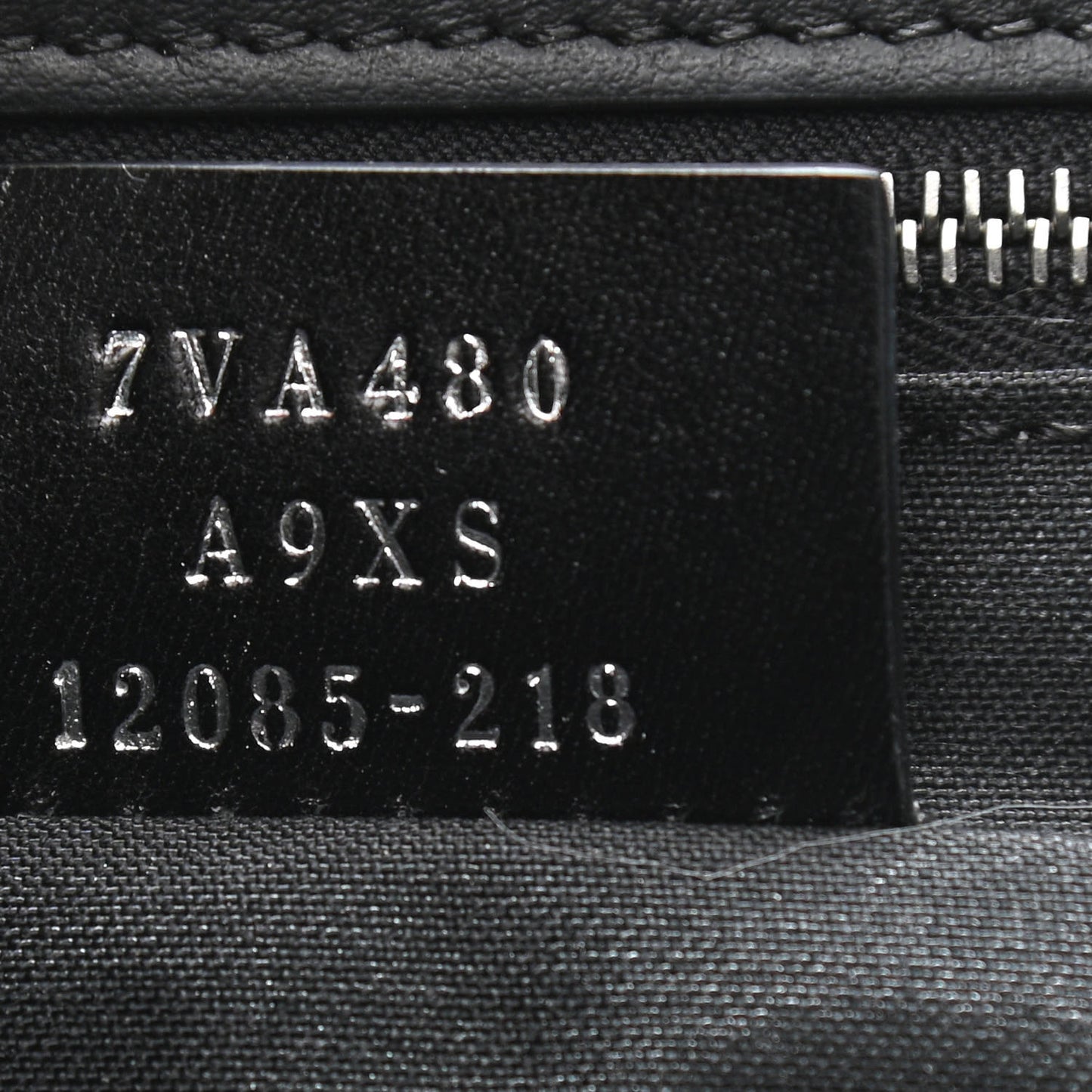 Glazed Fabric Vitello Liberty FF 1974 Diagonal East West Shopper Tote Tobacco Moresco Black
