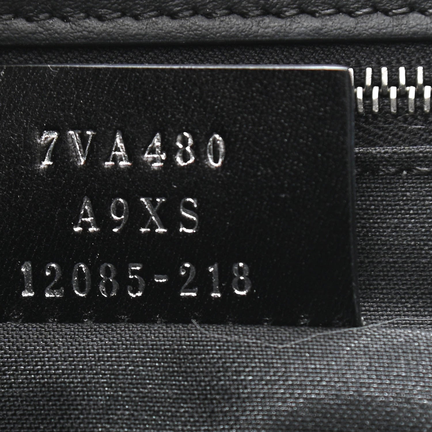 Fendi Glazed Fabric Vitello Liberty FF 1974 Diagonal East West Shopper Tote Tobacco Moresco Black 7 of 10