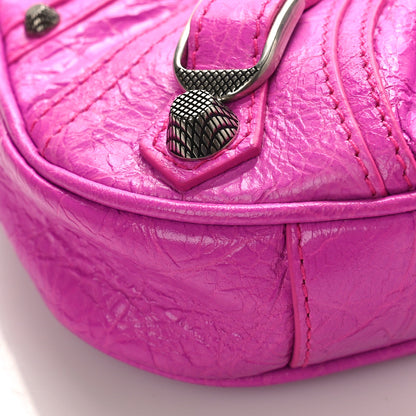Balenciaga Agneau Arena Le Cagole Mini Purse With Chain Lipstick Pink 7 of 8