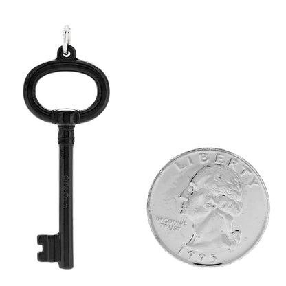 Tiffany Black Titanium Oval Key Pendant 2 of 5