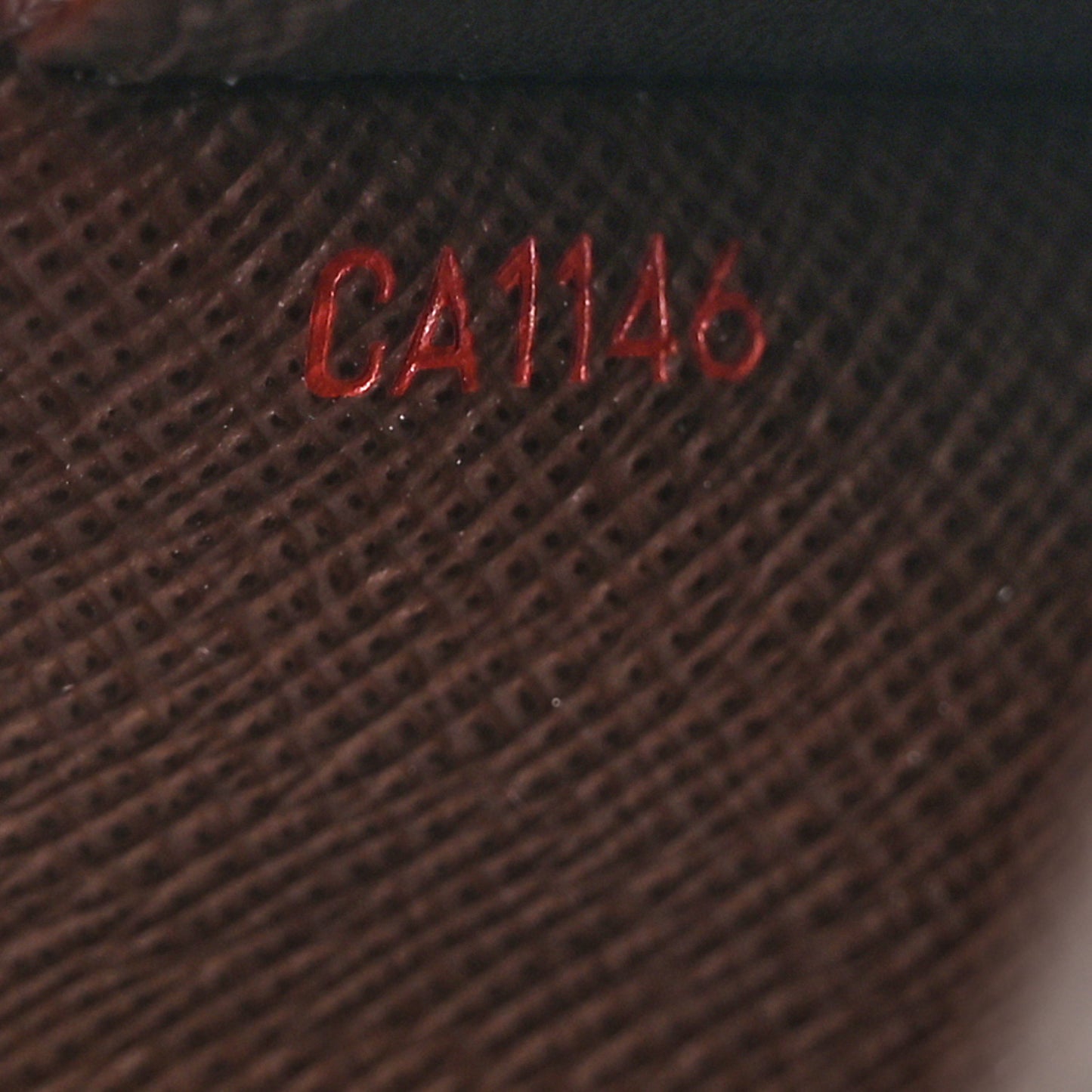 Damier Ebene Checkbook Cover Wallet