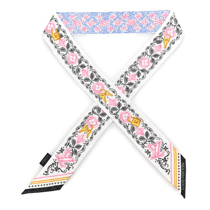Louis Vuitton Silk Monogram Summer Garden BB Bandeau Blue 1 of 3