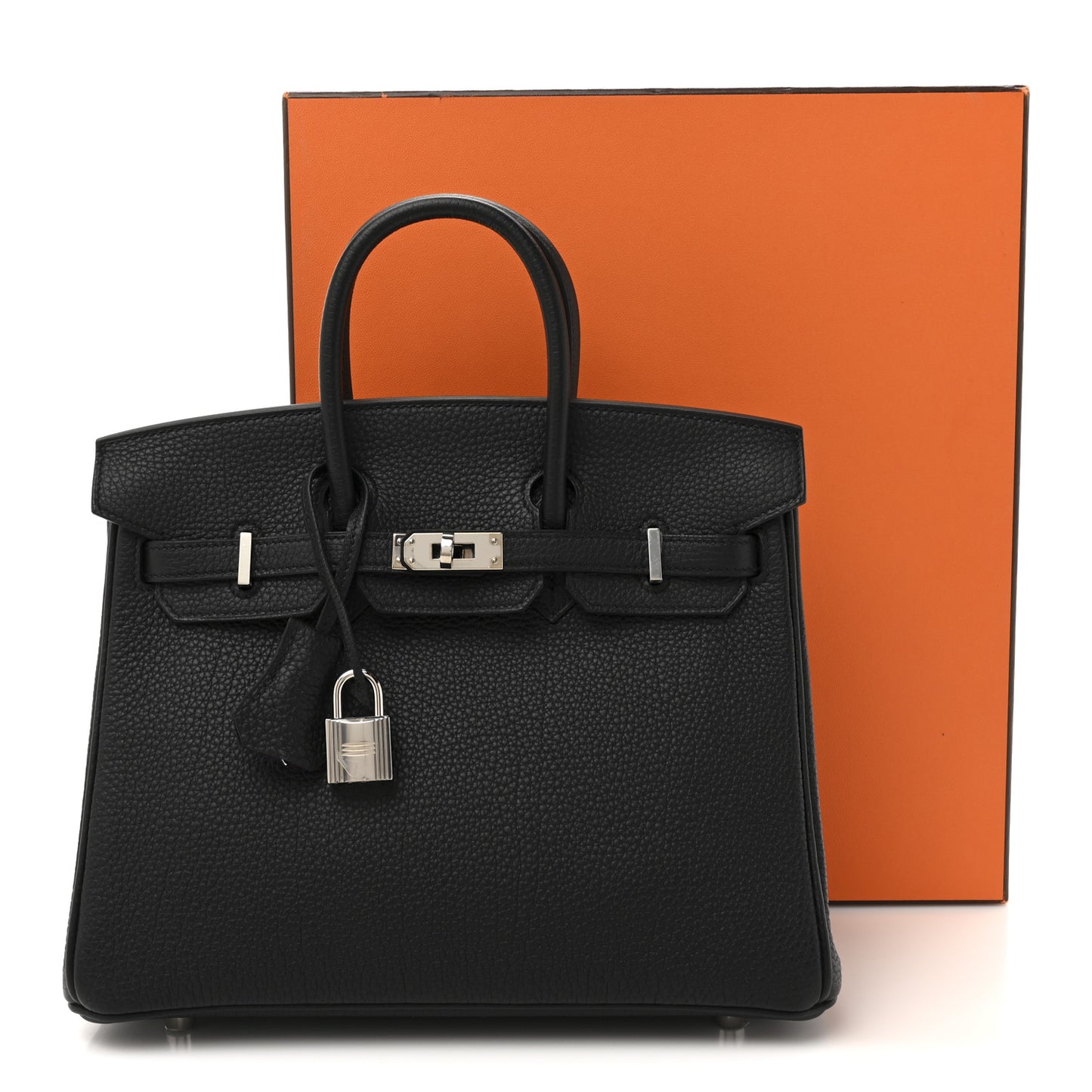 Togo Horseshoe Birkin 25 Black Anemone