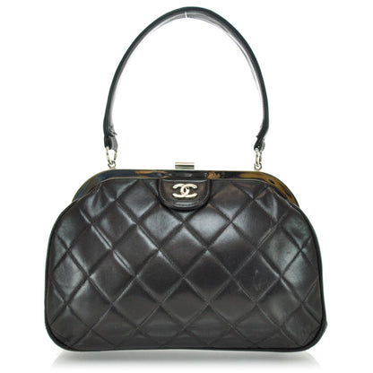Chanel Lambskin Quilted Handbag Black 1 of 11