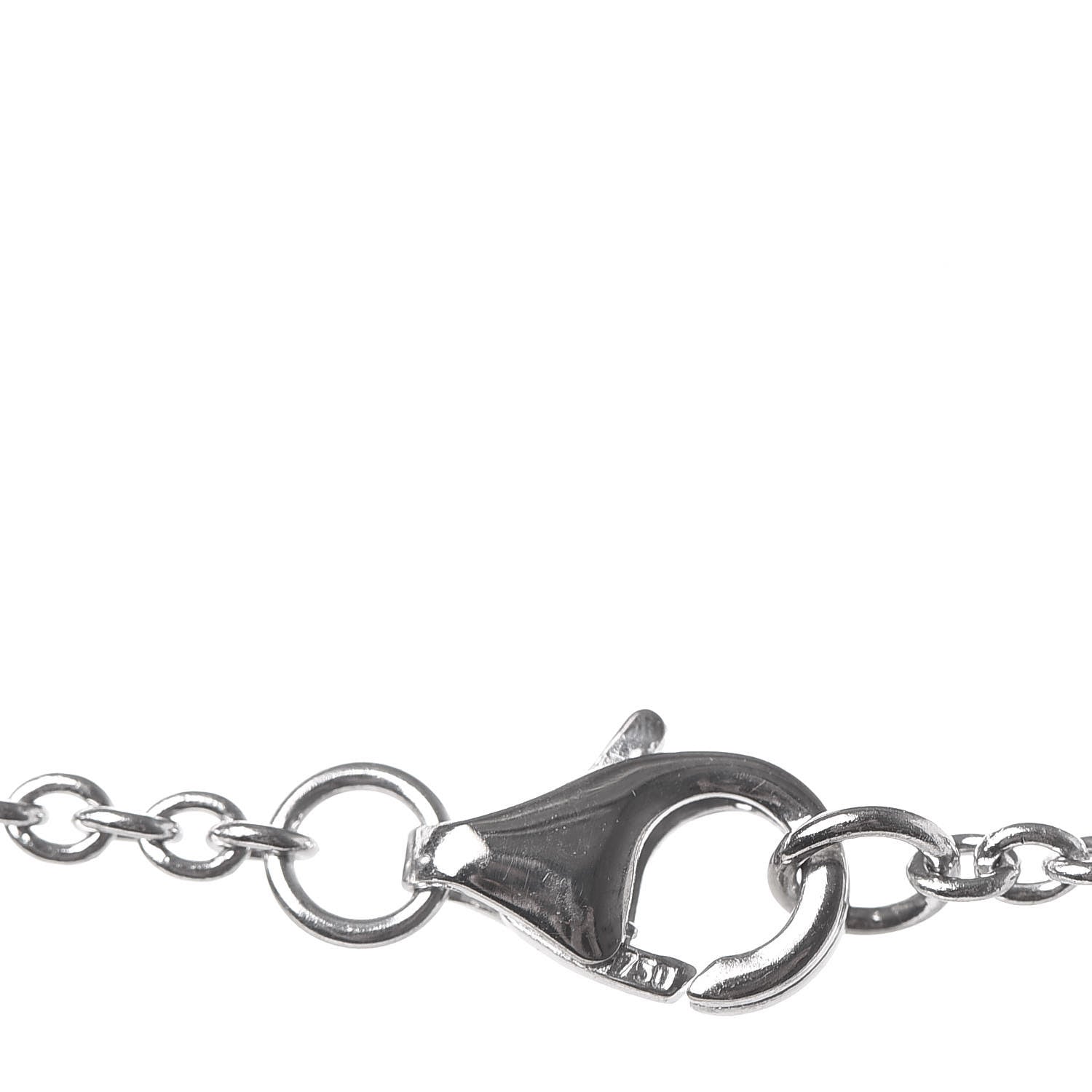 Cartier 18K White Gold Interlocking LOVE Necklace 6 of 6