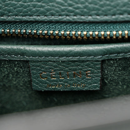 Celine Drummed Calfskin Nano Luggage Amazone 6 of 9