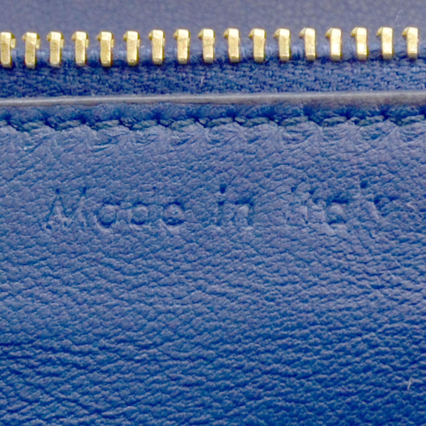 Leather Medium Classic Box Flap Bag Blue