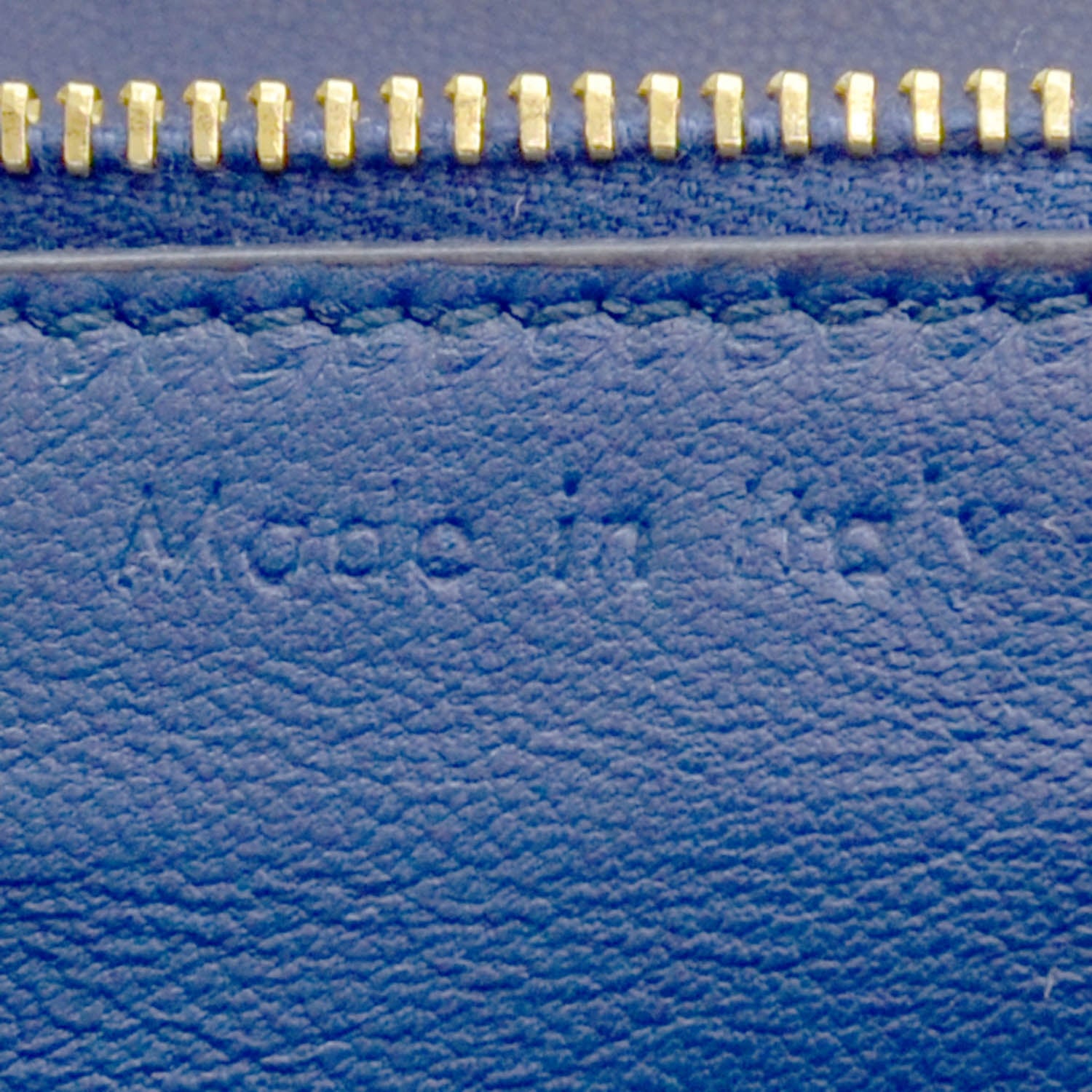 Celine Leather Medium Classic Box Flap Bag Blue 7 of 9