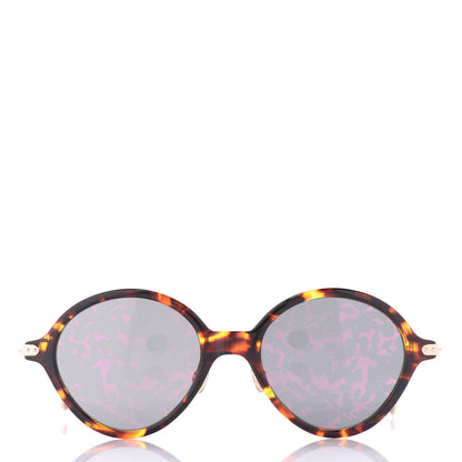 Christian Dior Acetate Round Leaf Printed Umbrage Sunglasses Pink Foliage 2 of 7