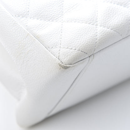 Chanel Caviar Quilted Grand Shopping Tote GST White 8 of 16