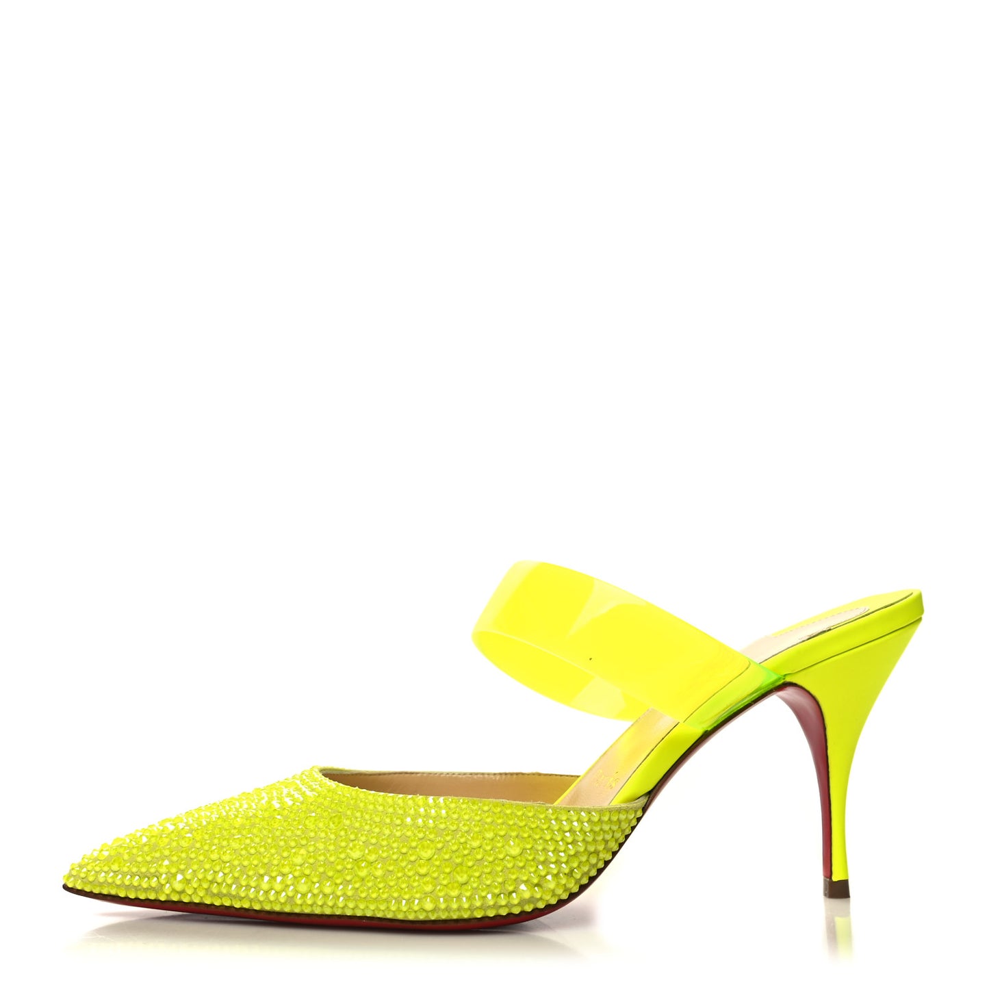 Suede PVC Fluo Matt Choc PVC Strass 80 Pumps 38.5 Sulfure