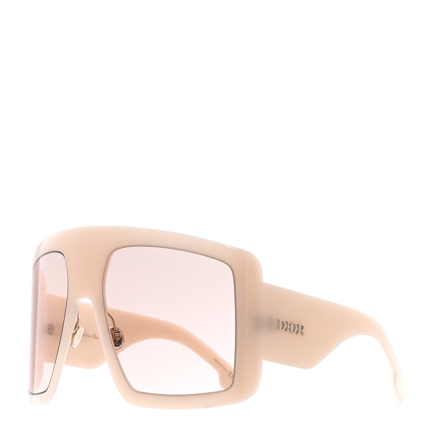 Christian Dior Acetate DiorSo Light 1 Shield Sunglasses Ivory 1 of 9