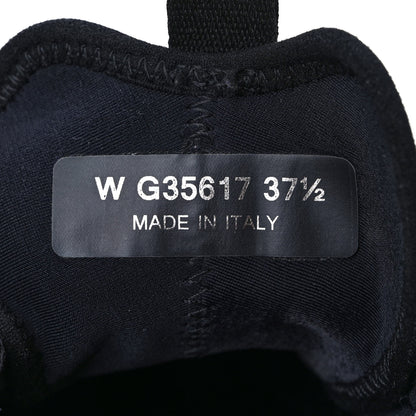 Chanel Velvet Calfskin Mixed Fibers CC Sneakers 37.5 Black 9 of 9