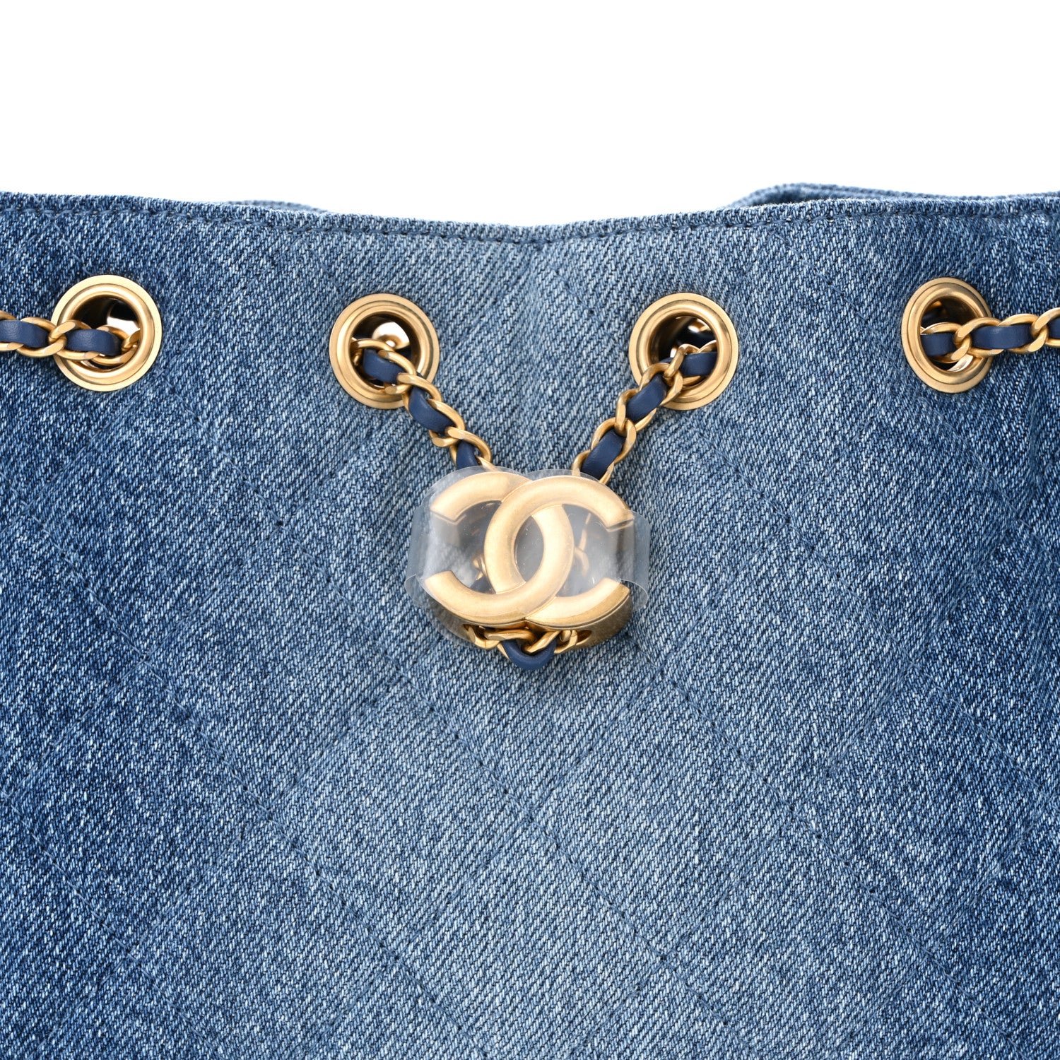 Chanel Washed Denim Quilted Mini Chanel 25 Handbag Blue 8 of 10