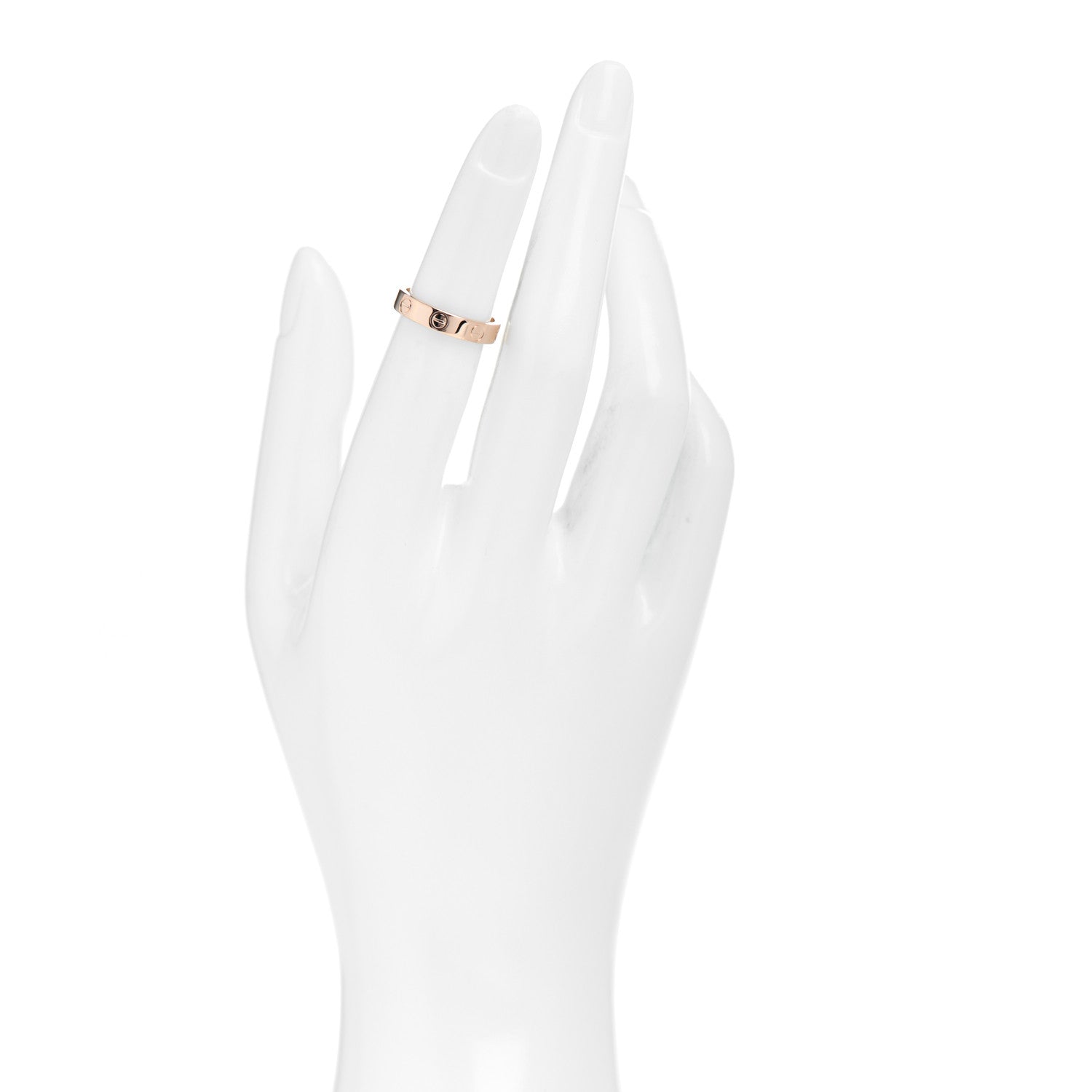 Cartier 18K Pink Gold 3.5mm LOVE Wedding Band Ring 48 4.5 2 of 4