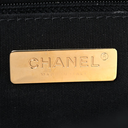 Chanel Wool Quilted Medium Chanel 19 Flap Black Grey 6 of 10