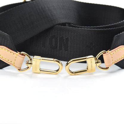 Louis Vuitton Nylon Petite Malle Souple Shoulder Strap Black 3 of 5
