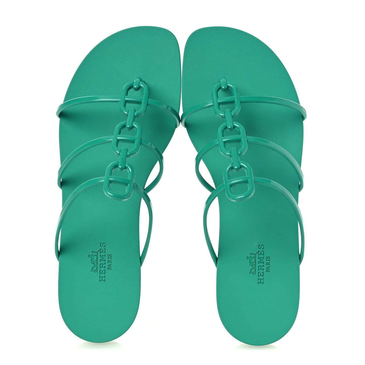 Rubber Womens Mykonos Sandals 38 Vert Tourmaline