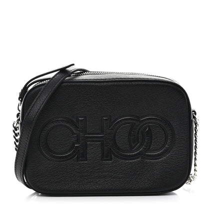 Jimmy Choo Calfskin Logo Camera Bag Black 1 of 11