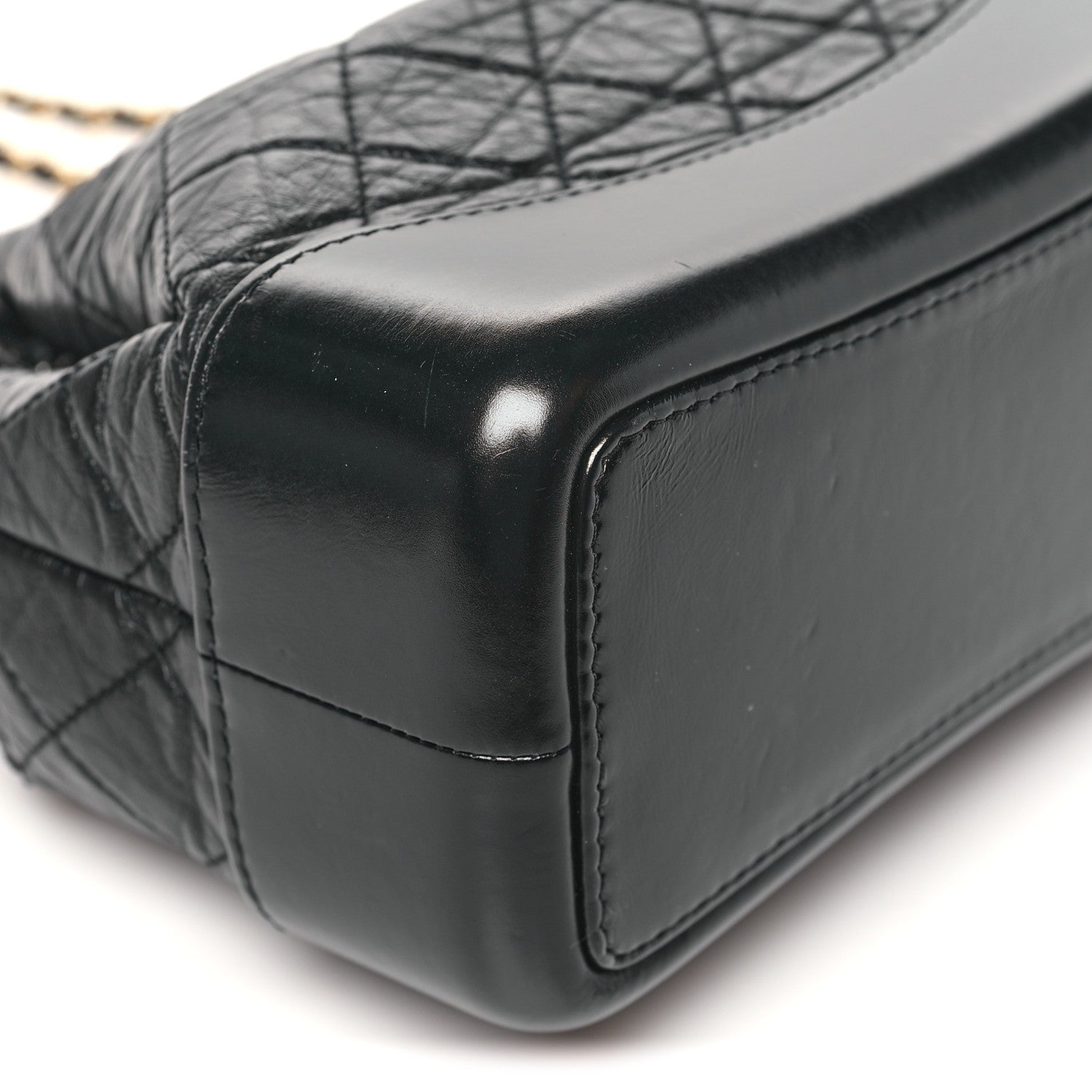 Chanel Aged Calfskin Quilted Small Gabrielle Backpack Black 8 of 9