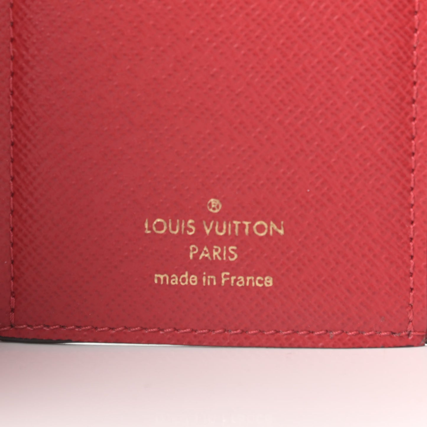 Damier Ebene Victorine Wallet Red