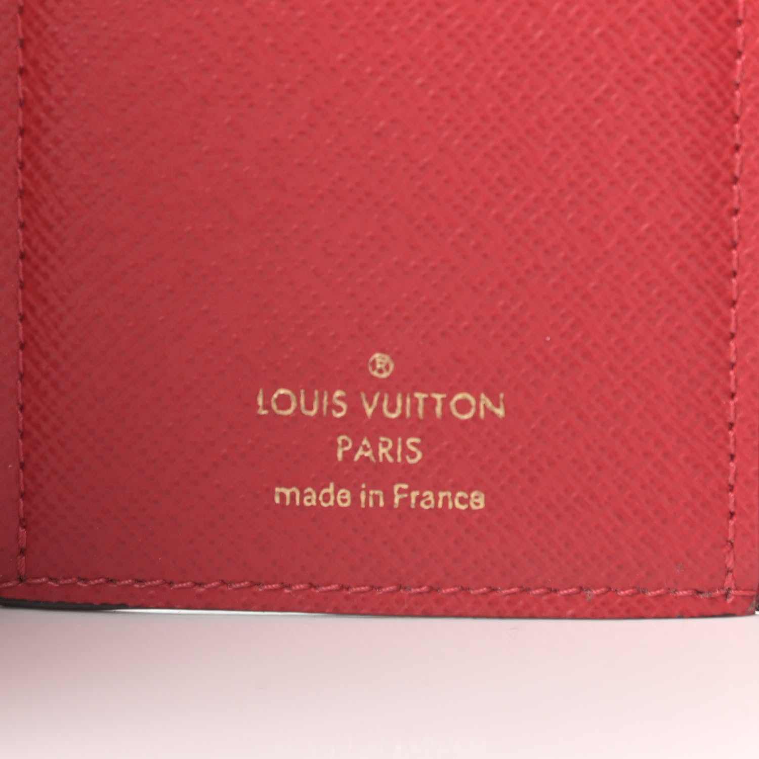 Louis Vuitton Damier Ebene Victorine Wallet Red 6 of 7