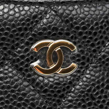 Chanel Caviar Quilted Card Holder Black 9 of 9