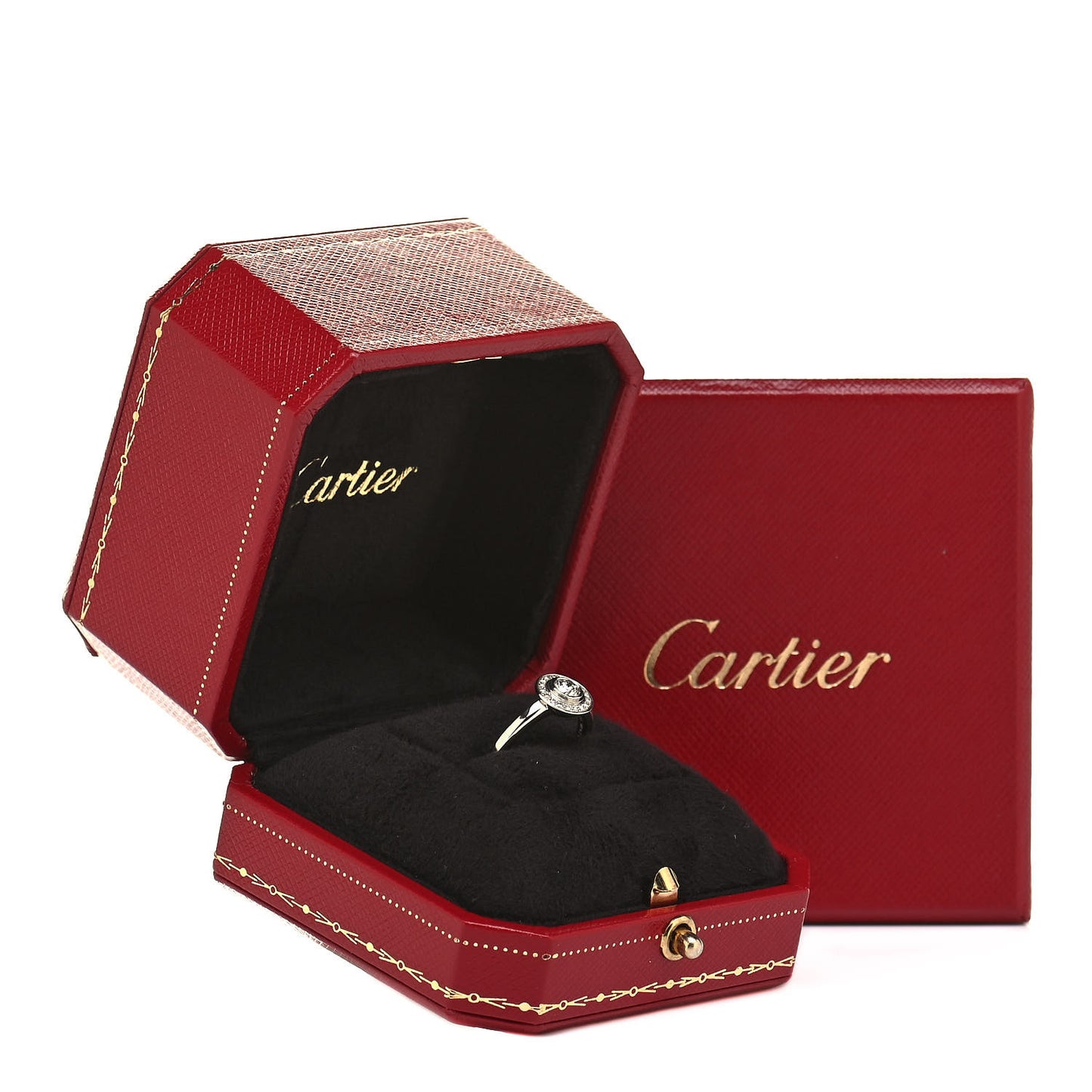 Platinum Diamond .22ct D'Amour Solitaire Engagement Ring 48 4.5