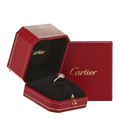 Cartier Platinum Diamond .22ct D'Amour Solitaire Engagement Ring 48 4.5 5 of 5
