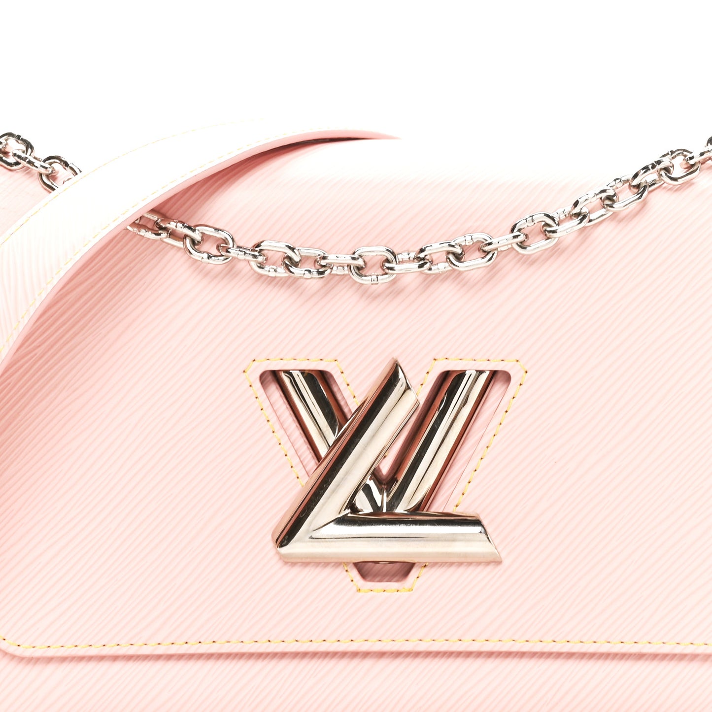 Epi Twist Shoulder Bag MM Rose Ballerine