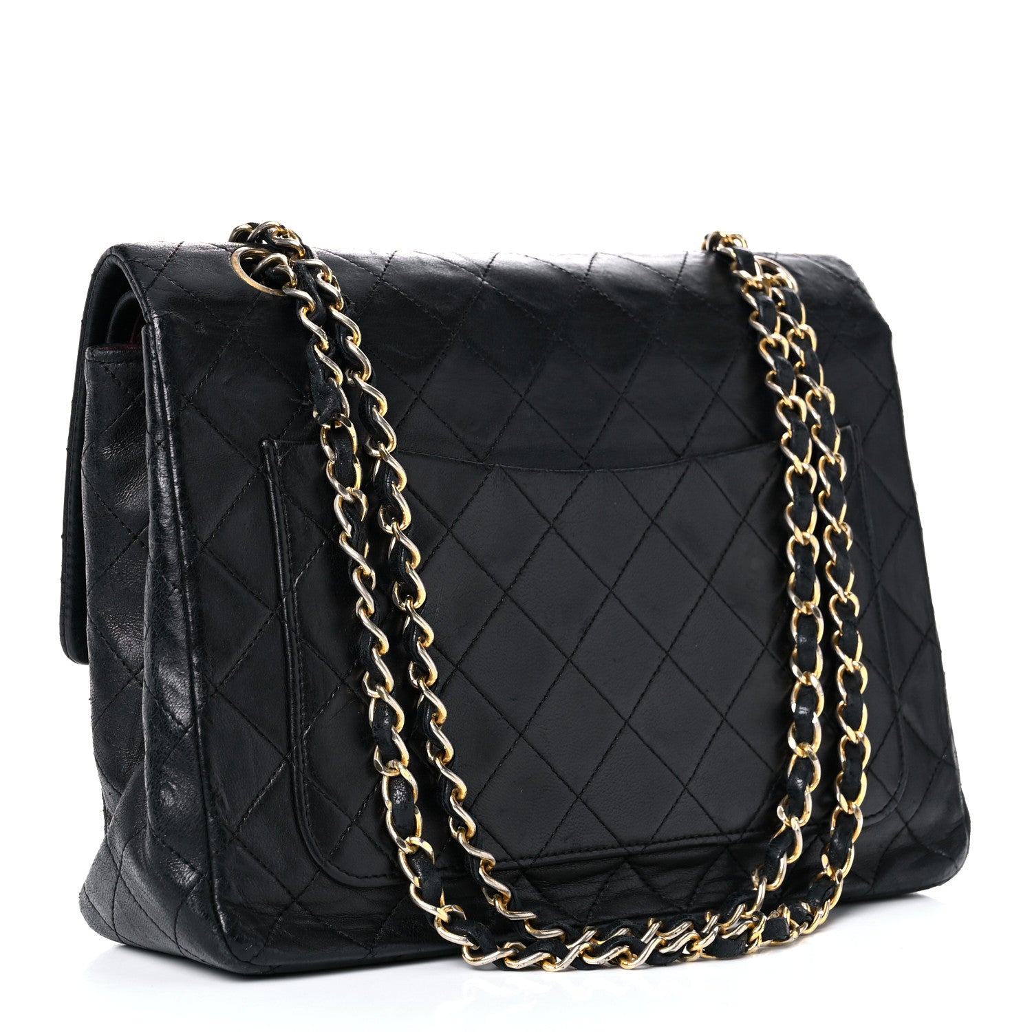 Chanel Lambskin Quilted Medium Double Flap Black 3 of 20