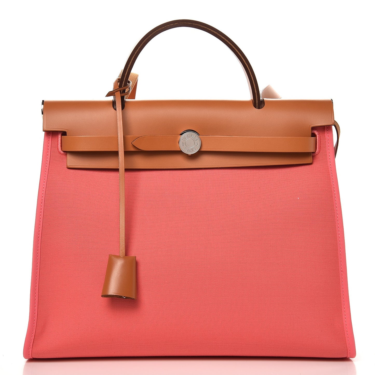 Vache Hunter Toile Herbag Zip 31 PM Rose Azalee Natural